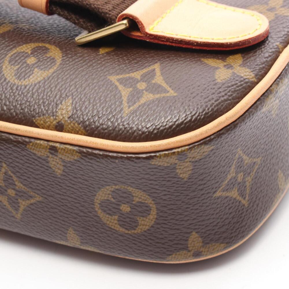 LOUIS VUITTON Brown Monogram Leather Pochette Hobo Bag - Picture 6 of 6